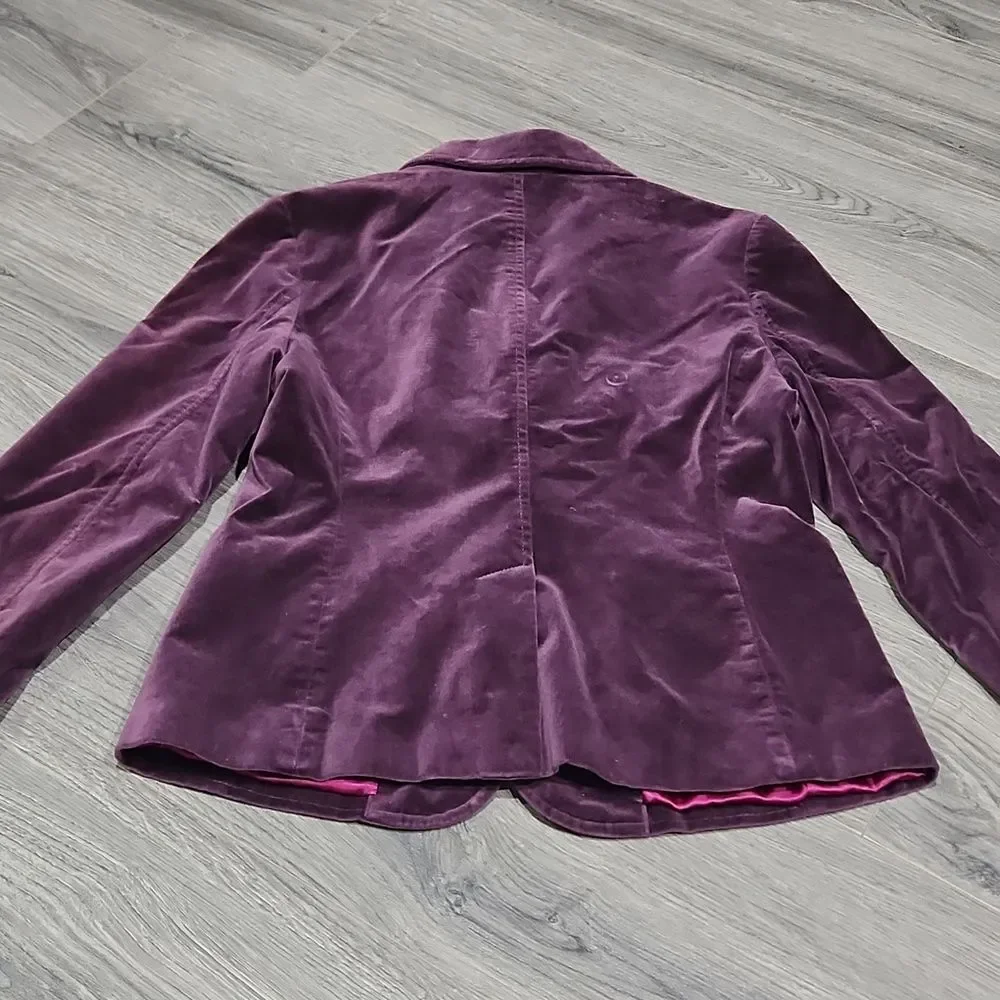Purple Grape Velvet Gap Blazer